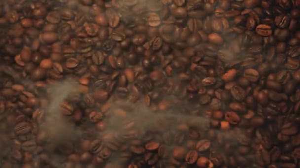 Footage Coffee Bean Smoke — Stock Video