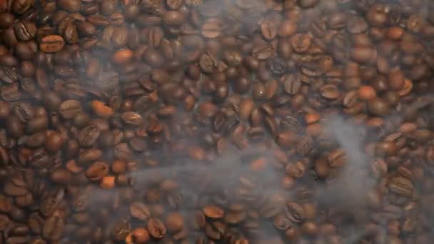 Felvétel Kávébab Füst — Stock videók