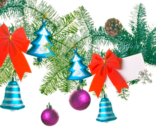 Christmas decor on a white background — Stock Photo, Image