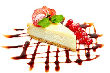 Cheesecake - gourmet food, desserts clipart