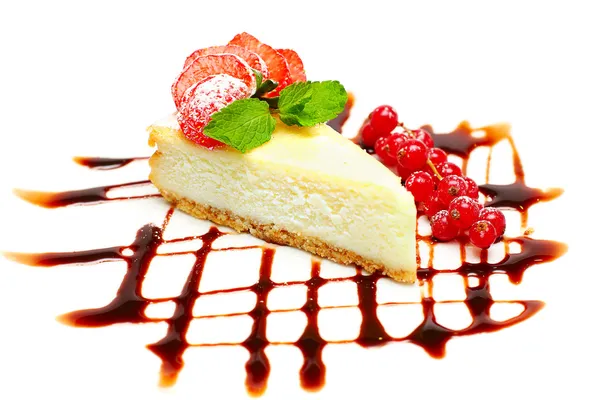 Cheesecake - gourmet food, desserts — Stock Photo, Image