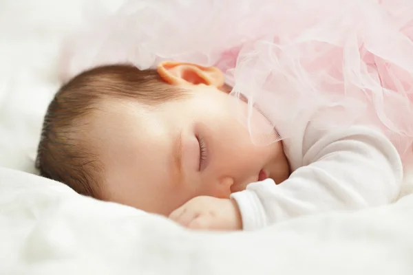 Sleeping baby girl — Stock Photo, Image