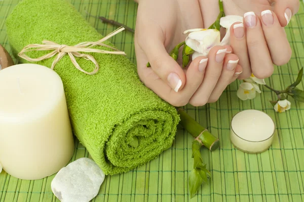 Manicure hands Stock Image
