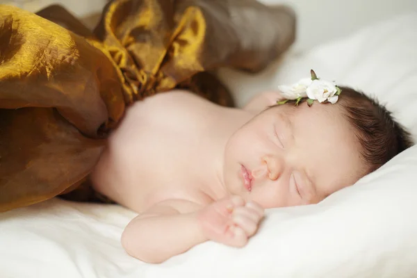 Sleeping baby girl — Stock Photo, Image