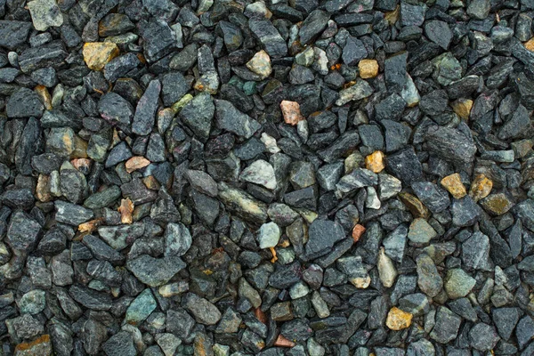 Streszczenie Czarne Kamienie Tła Gnieciony Granit — Zdjęcie stockowe