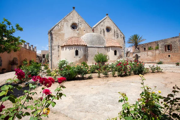 Arkadi Klooster Kreta Eiland Griekenland Venetiaanse Barokke Kerk — Stockfoto