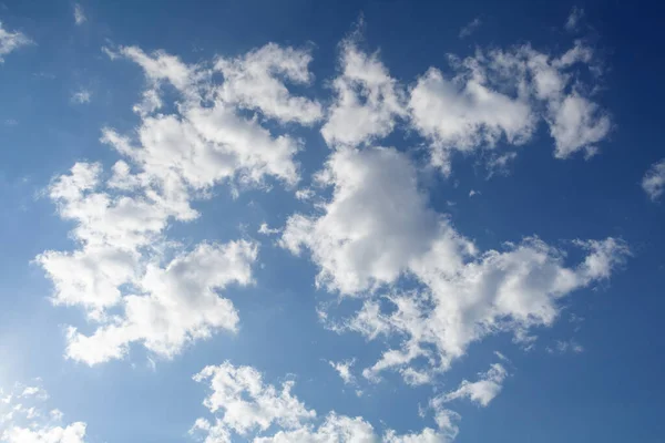 Natürliche Wolken Himmel Schöner Blauer Und Weißer Hintergrund — Stockfoto