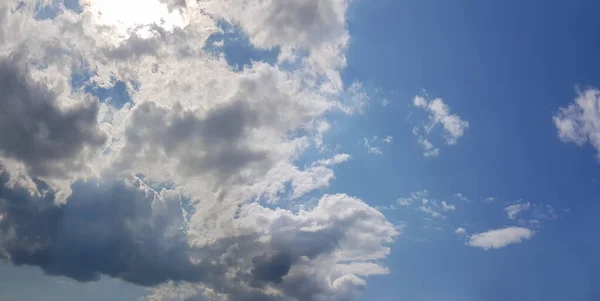 Nuvens Fundo Céu Manhã — Fotografia de Stock