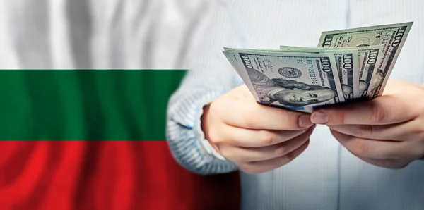 ブルガリアの通貨交換の概念 — ストック写真