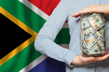 Güney Afrika konseptinde döviz değişimi