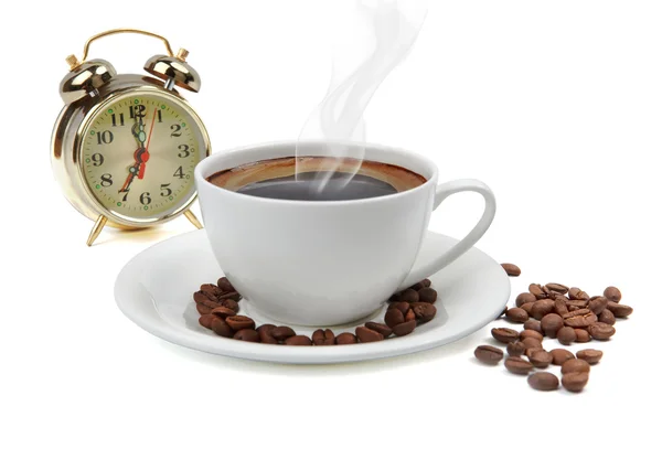 Утро с чашкой кофе — стоковое фото