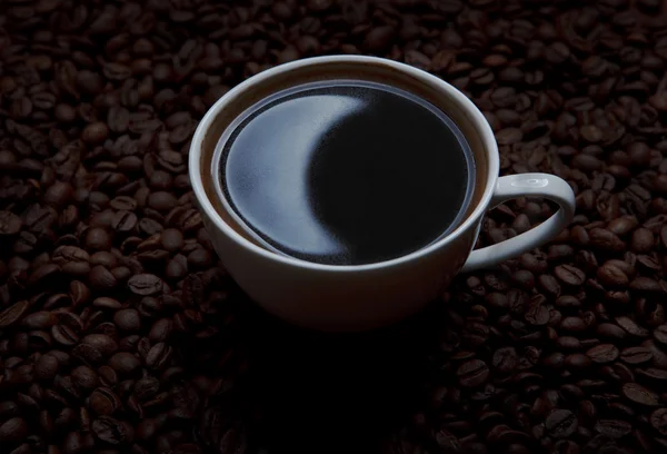 Caffè con riflesso lunare — Foto Stock