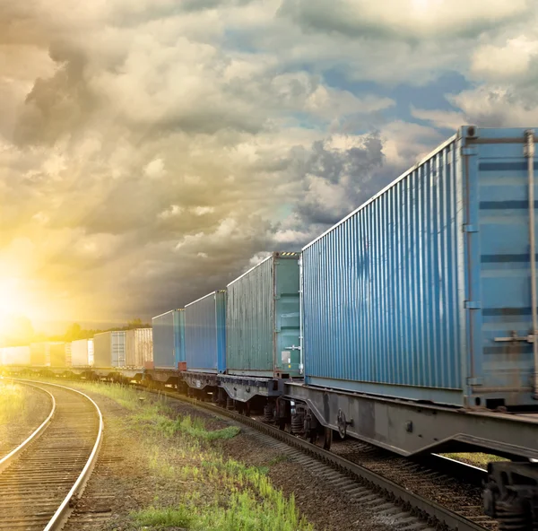 Tren de mercancías —  Fotos de Stock