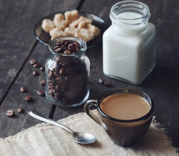 Kopi dan susu — Stok Foto