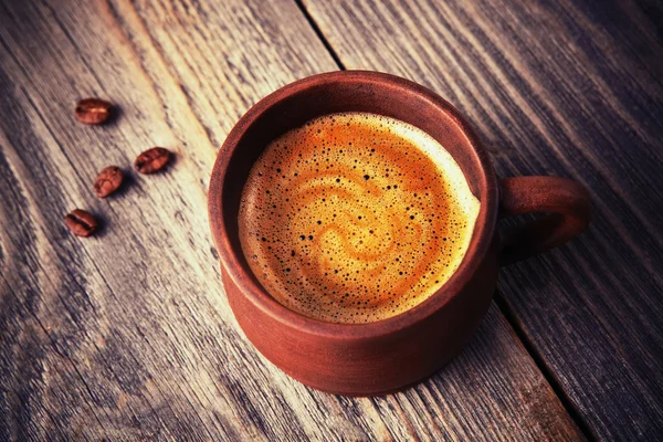 Tasse frischen Kaffee — Stockfoto