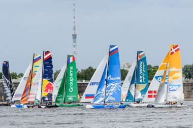 aşırı 40 serisi yelken yarışı 2014 Rusya'nın St. petersburg