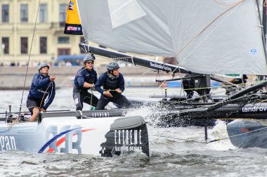 Extreme 40 Sailing series race 2014 in Russia, Saint-Petersburg clipart