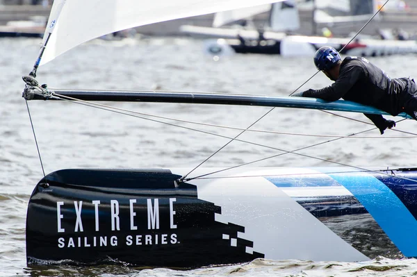 Extreme 40 Carrera de la serie de vela 2014 en Rusia, San Petersburgo — Foto de Stock