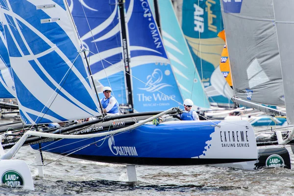 Extreme 40 Carrera de la serie de vela 2014 en Rusia, San Petersburgo — Foto de Stock