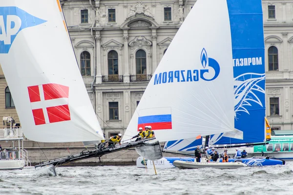 Extreme 40 Carrera de la serie de vela 2014 en Rusia, San Petersburgo — Foto de Stock