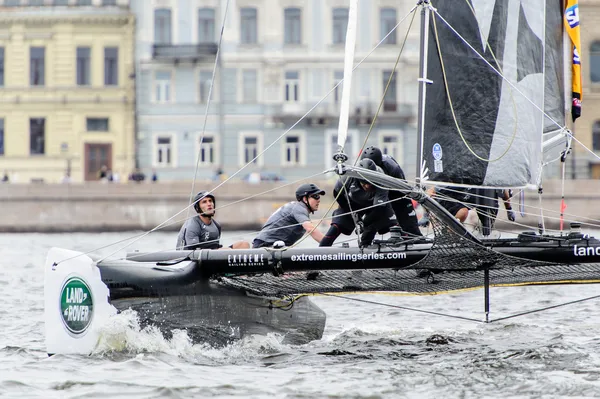 Aşırı 40 serisi yelken yarışı 2014 Rusya'nın St. petersburg — Stok fotoğraf