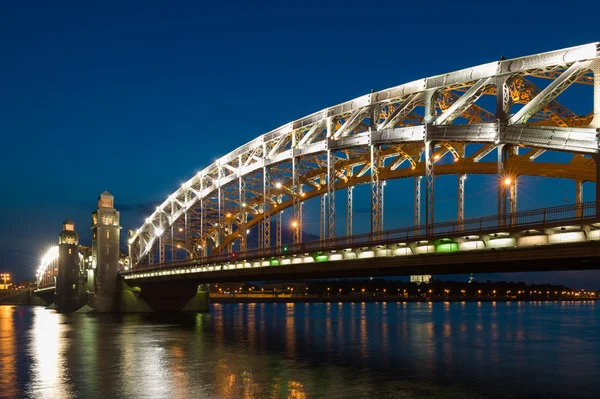 Питер первый мост в Санкт-Петербурге, Россия — стоковое фото