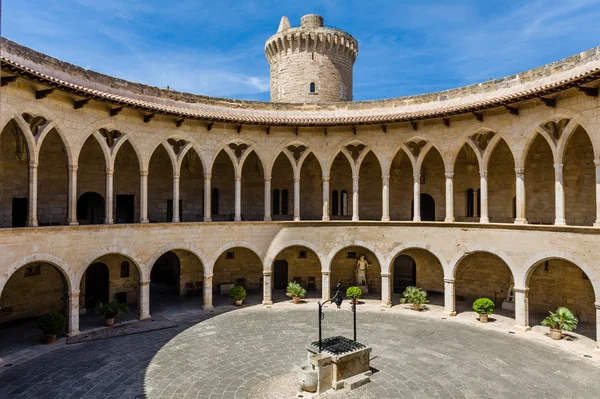 Bellver castle iç avlu — Stok fotoğraf