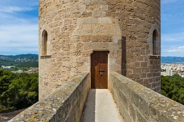 Torre redonda do Castelo de Bellver — Fotografia de Stock