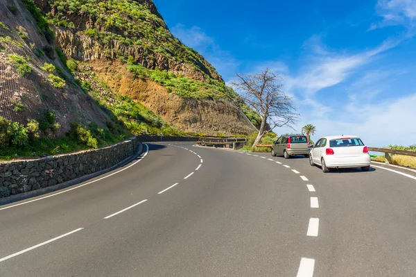 Strada di montagna sull'isola di La Gomera. Spagna . — Foto Stock