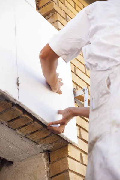 Painters working on the building — Stock Photo, Image