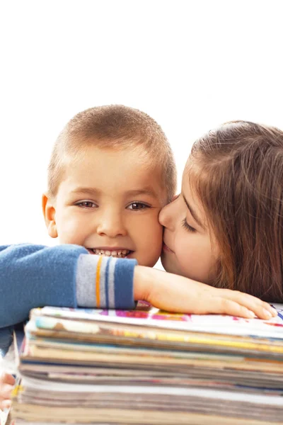 Happy children learning — Stock Photo, Image