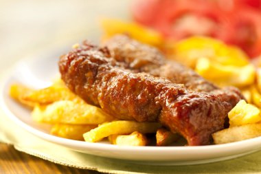 fırında patates ve ızgara et
