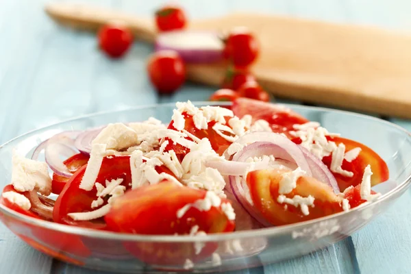 Fresh tomato salad — Stock Photo, Image