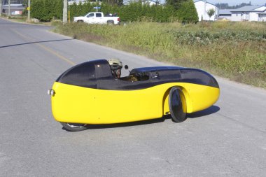 Velomobile or Bicycle-Car clipart