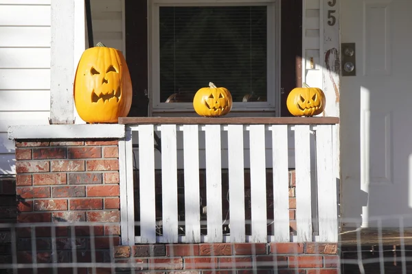 Three Evil Pumpkins — Stock Photo, Image