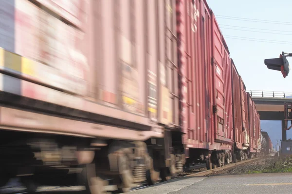 Snel rijdende trein — Stockfoto