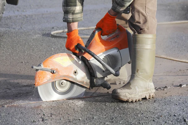 Asphalt Cutter Tool — Stock Photo, Image