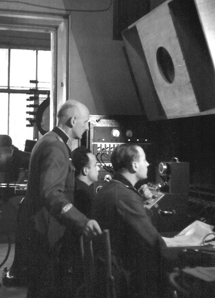 Técnicos de som alemães em 1942 — Fotografia de Stock