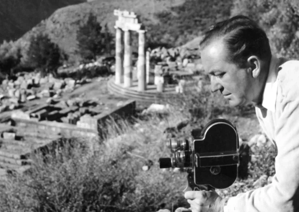 Film Cameraman in 1955 — Stock Photo, Image