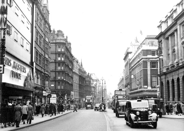 London på tidiga 1950-talet — Stockfoto