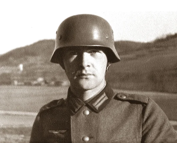 Nazi-deutscher Soldat — Stockfoto