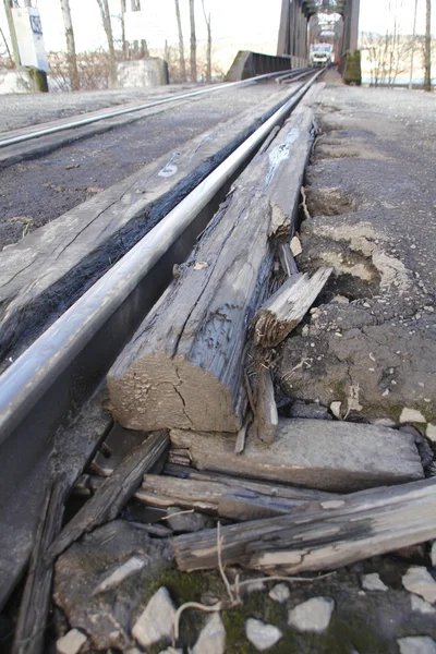 Treinspoor herstellen — Stockfoto