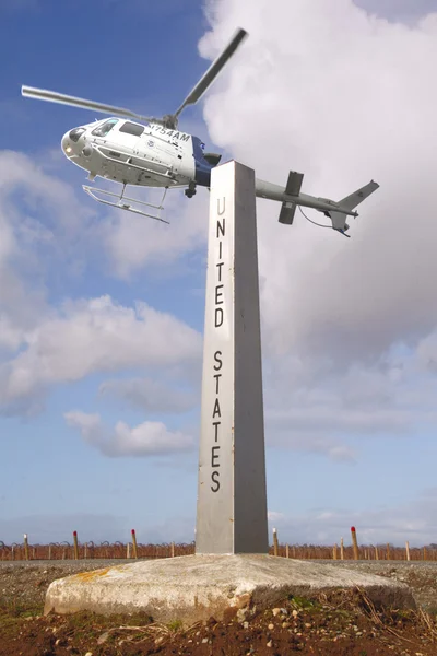 Вертолет пограничного патрулирования и охраны США — стоковое фото