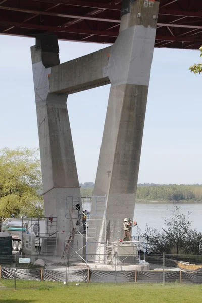 Manutenção da infraestrutura da ponte — Fotografia de Stock