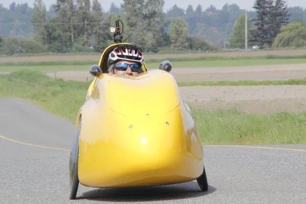 Velomobile, Bicycle Car or Recumbent Bike — Stock Photo, Image