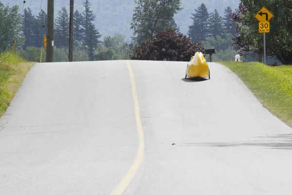 Velomobile, bicyclette ou vélo couché — Photo