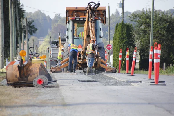 Verlegung einer Gaspipeline — Stockfoto