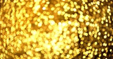 Parlayan Sarı Parlak Noel Işıkları