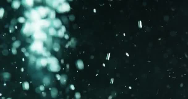 气泡从水里滑落和上升 — 图库视频影像