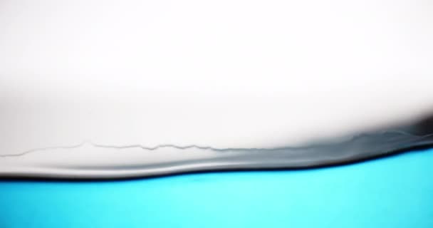 Blue Water Surface In Motion Against White Background — Video Stock